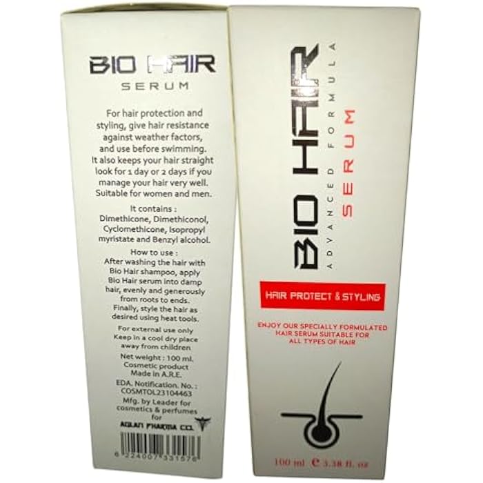 BIOHAIR PROTECTIVE AND STYLING SERUM 100ML – PRE-HEAT & SHOWER PROTECTION WITH LONG-LASTING SHINE & SHINE UP TO 2 DAYS - FROM SHABRAW - Image 3